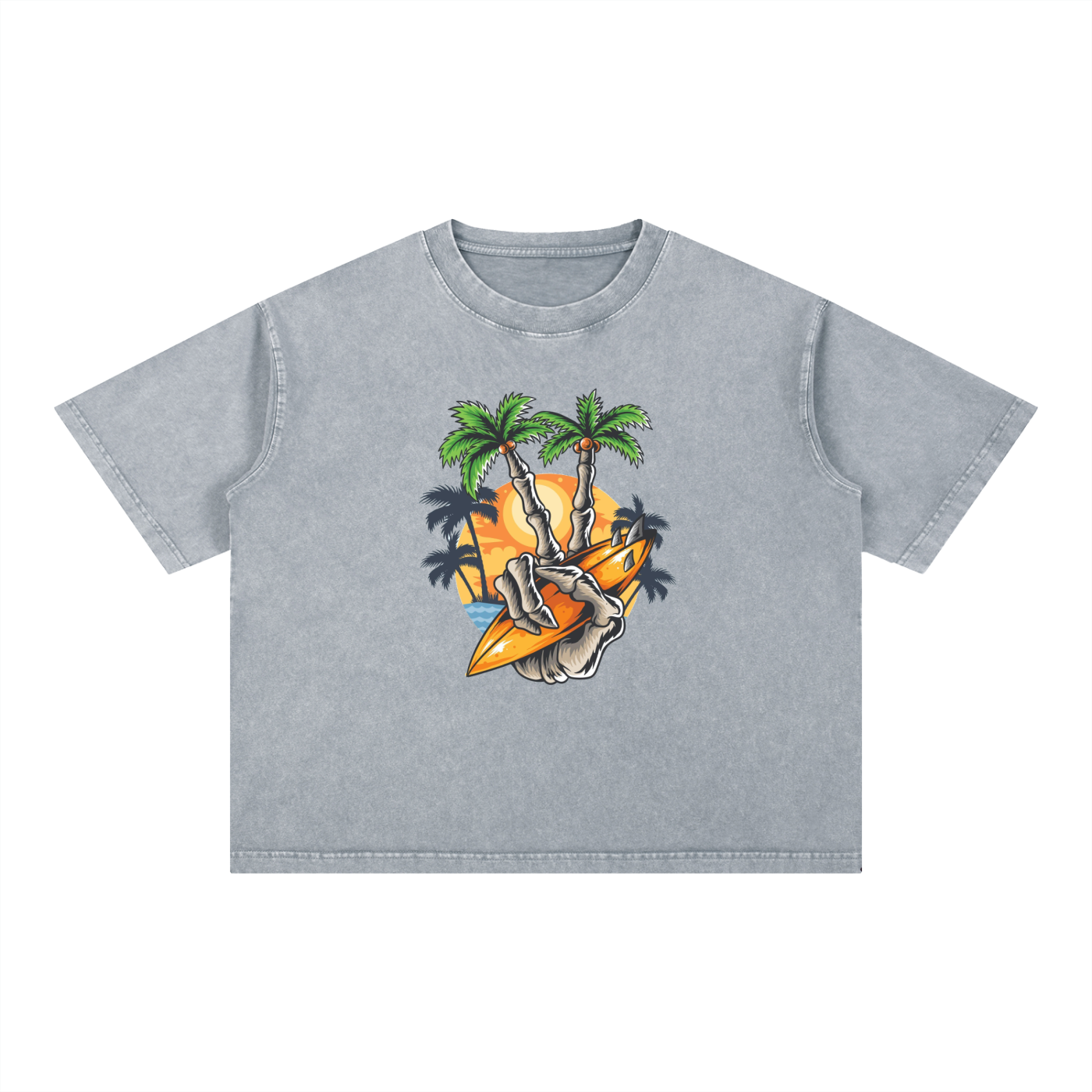 BeachWash™ 250G Snow-Washed Oversized Cotton Tee