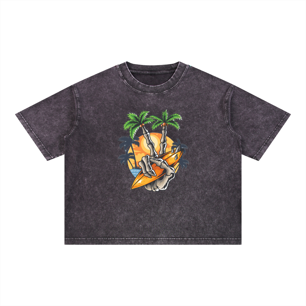 BeachWash™ 250G Snow-Washed Oversized Cotton Tee