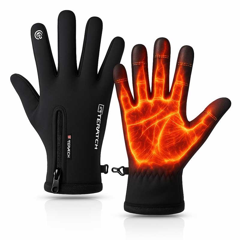 ThermaGrip™ Waterproof Touchscreen Split-Finger Winter Gloves
