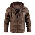 Frostline™ Leather Hooded Winter Jacket