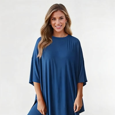 BloomEase™ Women’s Batwing Sleeve Casual Short Set Breathable