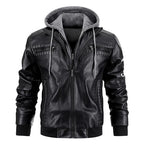 Frostline™ Leather Hooded Winter Jacket