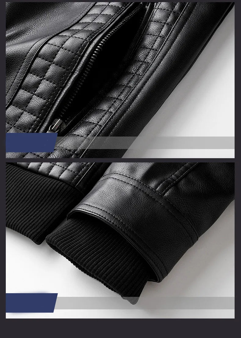 Frostline™ Leather Hooded Winter Jacket