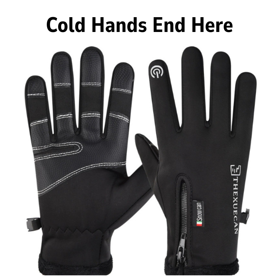 ThermaGrip™ Waterproof Touchscreen Split-Finger Winter Gloves