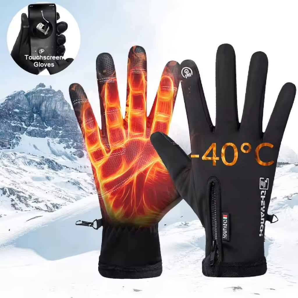 ThermaGrip™ Waterproof Touchscreen Split-Finger Winter Gloves