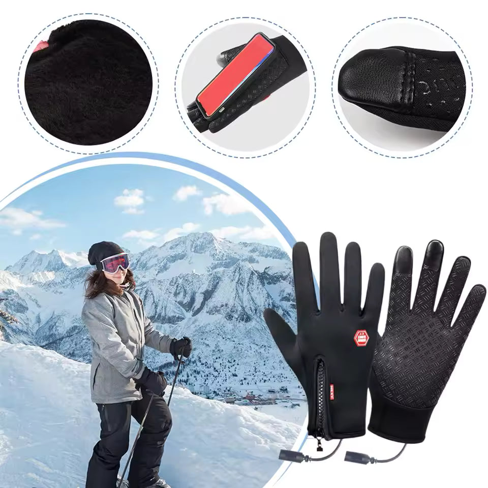ThermaGrip™ Waterproof Touchscreen Split-Finger Winter Gloves