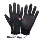 USB Heating Gloves Hand Warmers Gloves Rechargeable Gloves Touchscreen Heated Mittens Windproof Portable Heated Gloves
