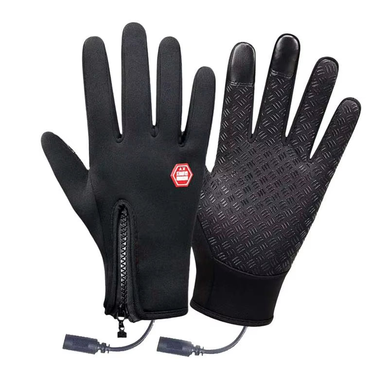 USB Heating Gloves Hand Warmers Gloves Rechargeable Gloves Touchscreen Heated Mittens Windproof Portable Heated Gloves