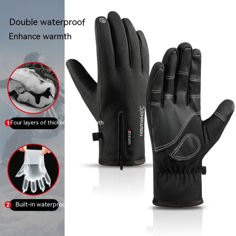 ThermaGrip™ Unisex Touchscreen Fleece Winter Gloves