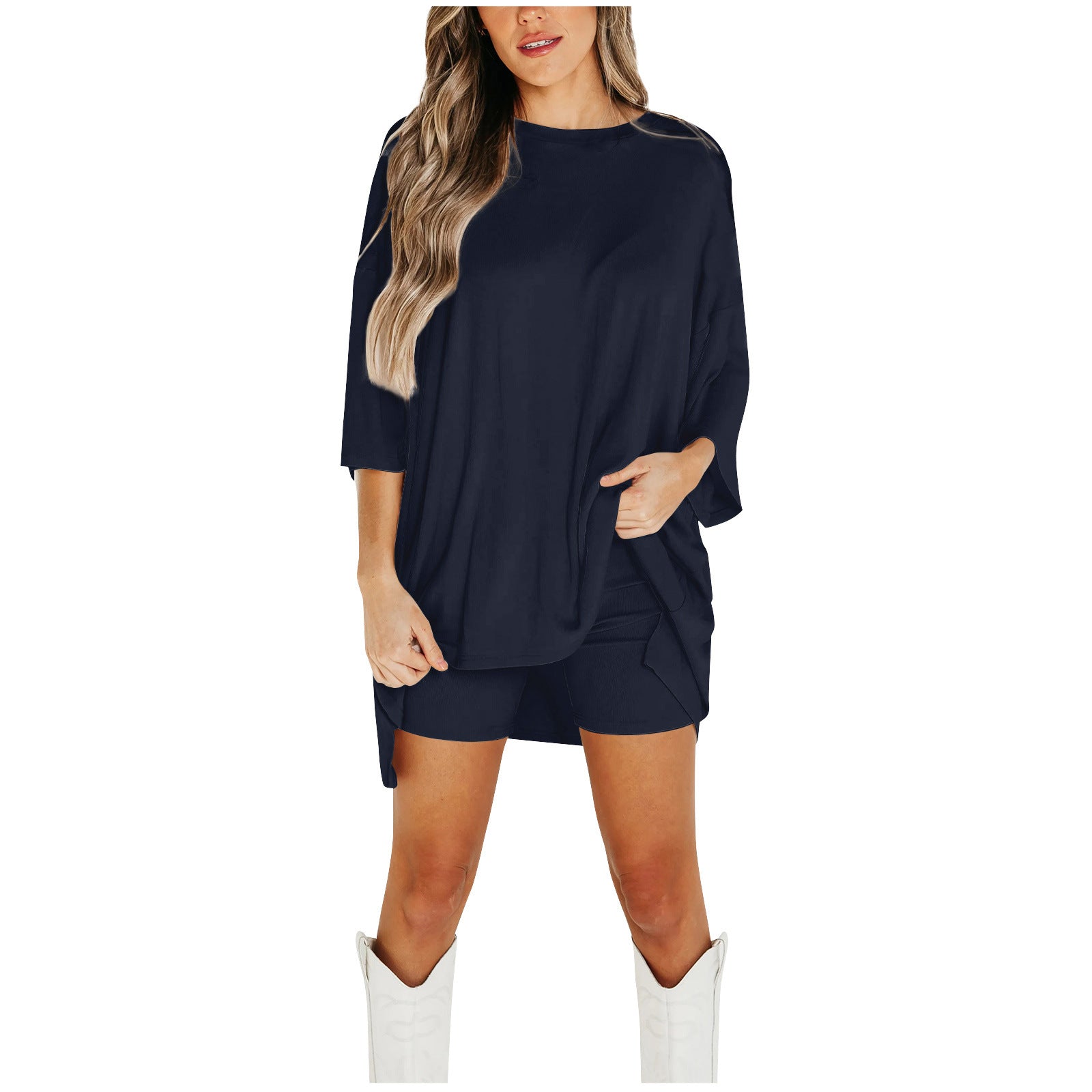 BloomEase™ Women’s Batwing Sleeve Casual Short Set Breathable
