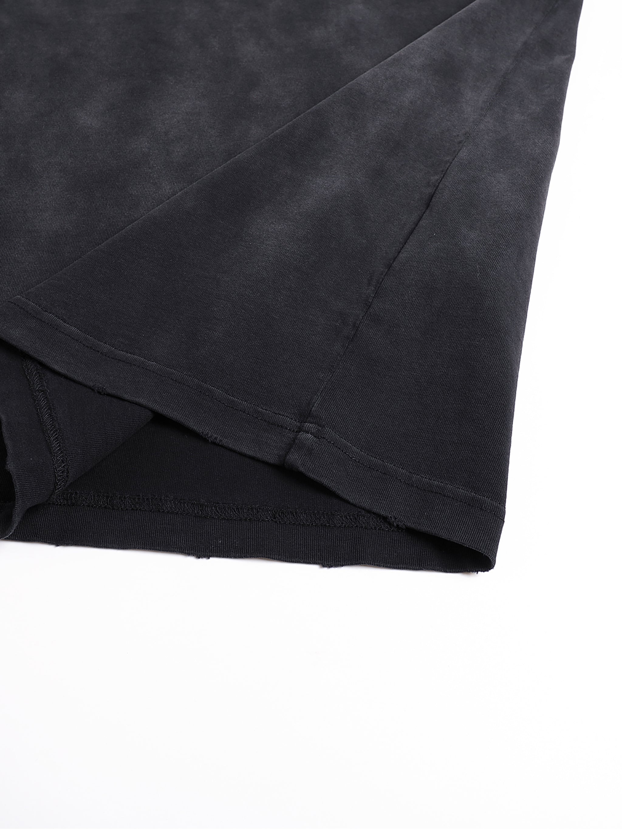 RawEdge™ 260G Washed Frayed Cotton Oversized Tee