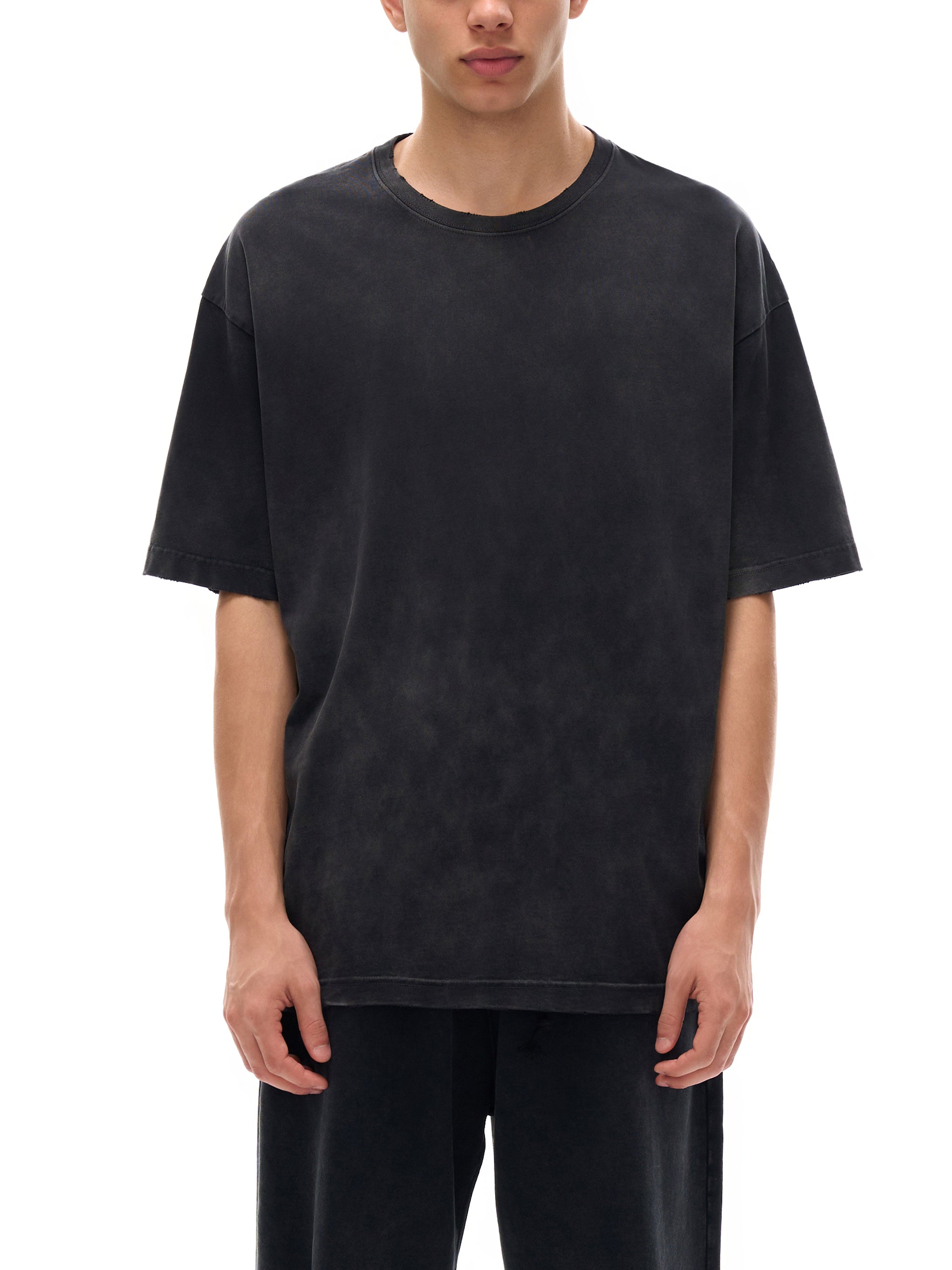 RawEdge™ 260G Washed Frayed Cotton Oversized Tee